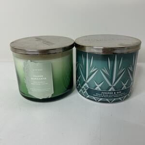 White Barn Bath & Body Works 3-wick Candle JUNIPER & GIN & ISLAND MARGARITA